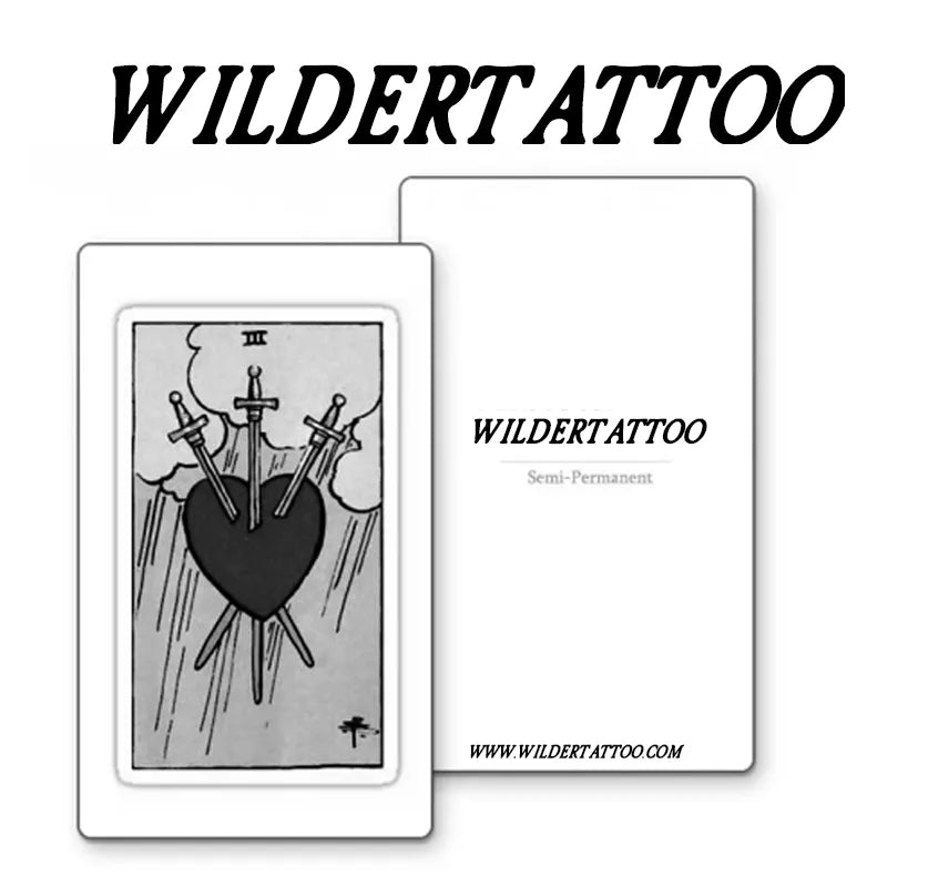 3 Sword Tarot Tattoo