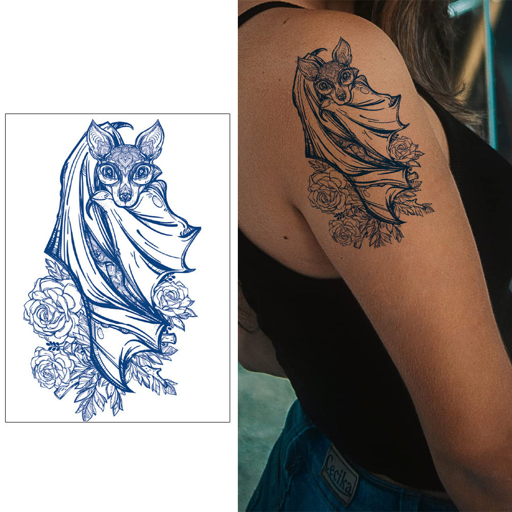 2 Sheets Semi-Permanent Forest Bear Tattoo Stickers