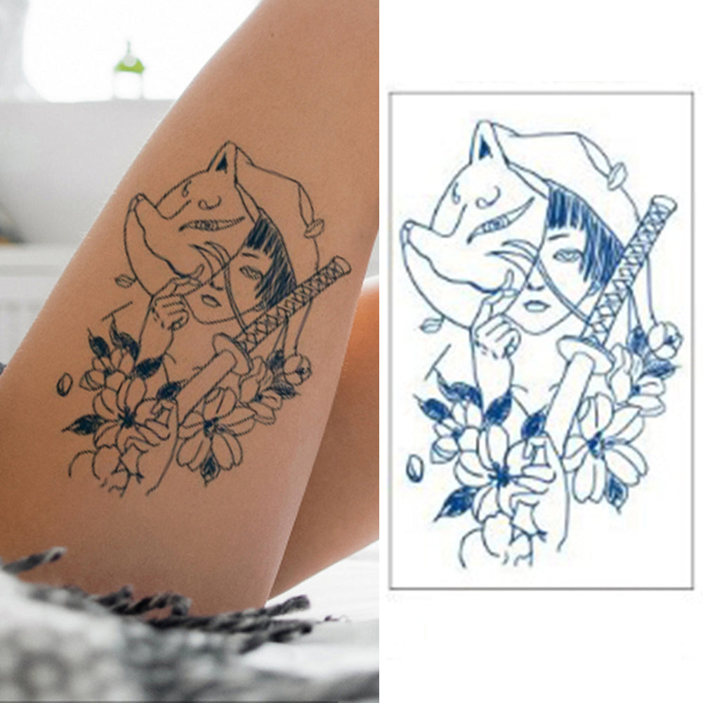 4 Sheets Chinese Woman Semi-Permanent Tattoo