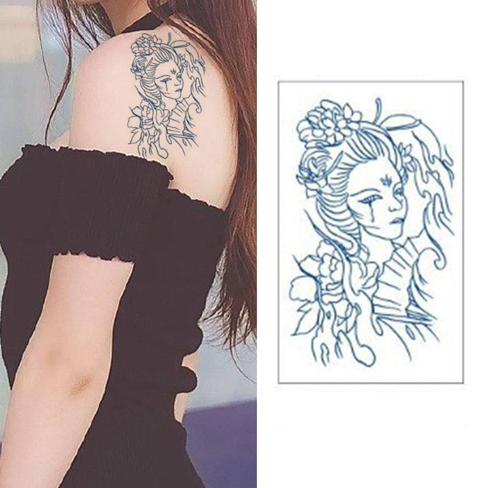 4 Sheets Chinese Woman Semi-Permanent Tattoo