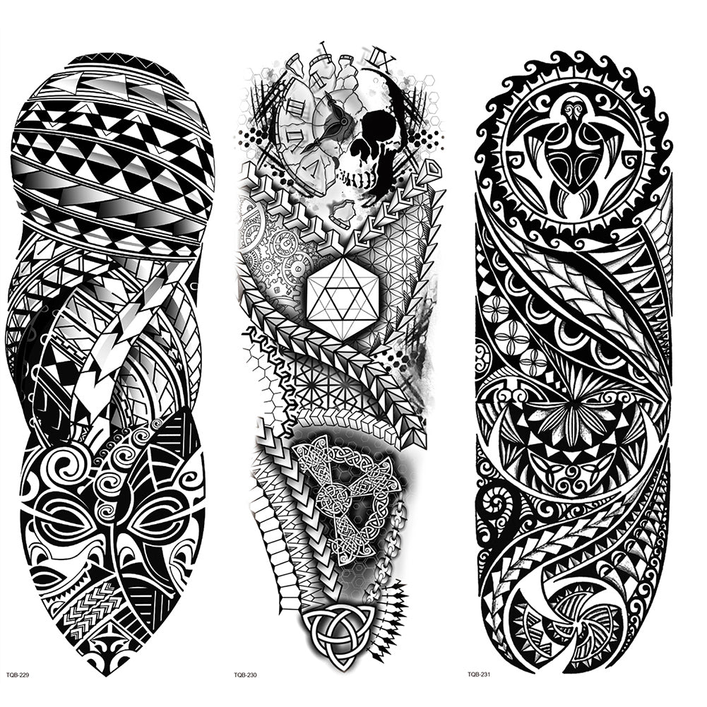 2 Sheets Metal Totem Mechanic Full Arm Sleeves