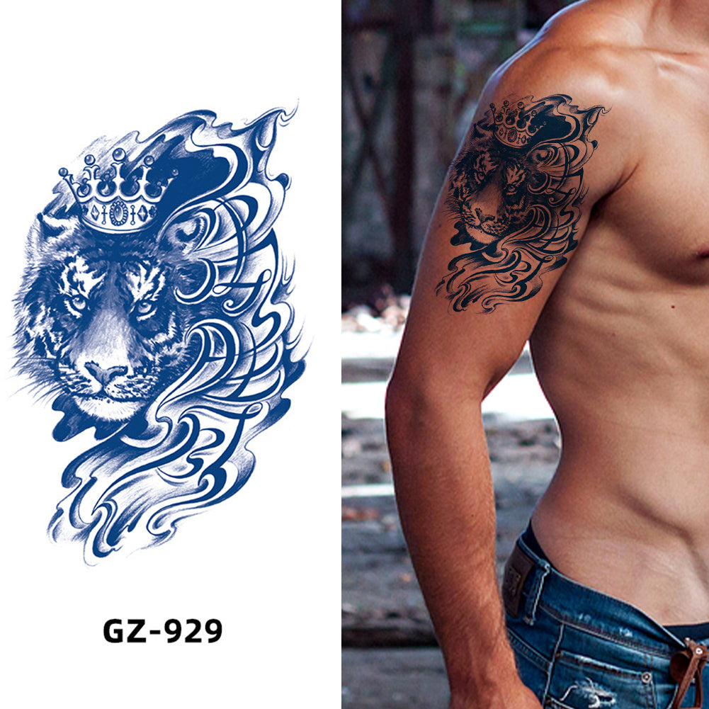 4 Sheet Scorpio Tiger Extra Large Semi-Permanent Tattoo