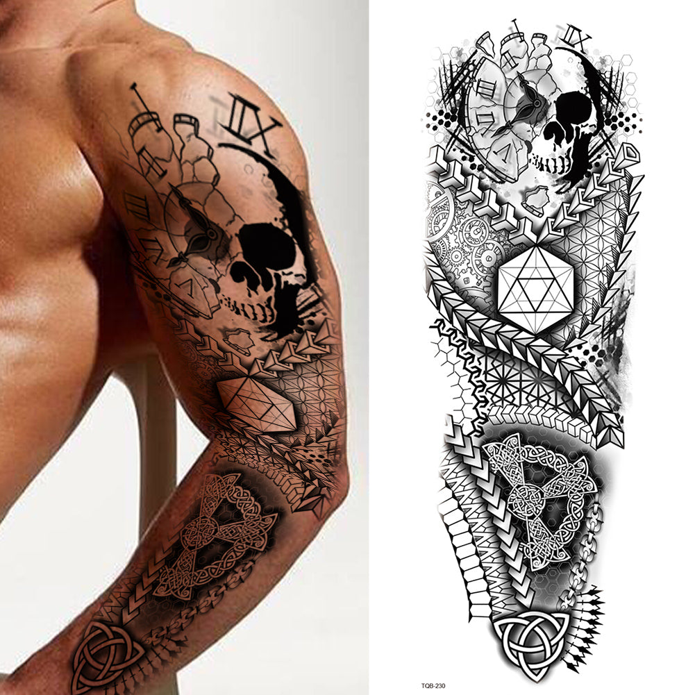 2 Sheets Metal Totem Mechanic Full Arm Sleeves
