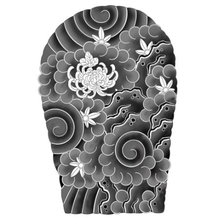1 Sheet  Full Arm Full Wrap Floral Arm Waterproof Temporary Tattoo