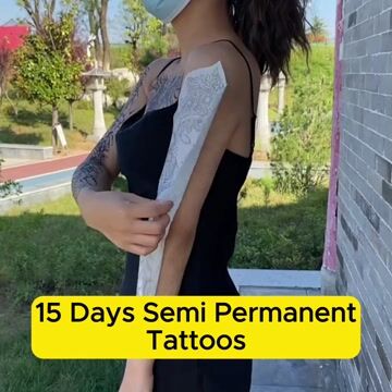 4 Sheets Religion Style Semi Permanent Full Arm Sleeves Tattoo Lasts 15 Days
