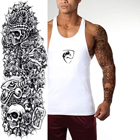 4 Sheets Full Arm Tattoo Stickers