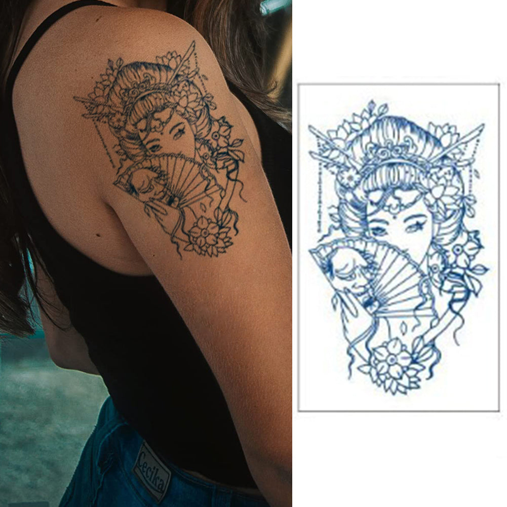 4 Sheets Chinese Woman Semi-Permanent Tattoo
