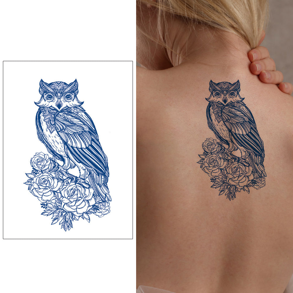 2 Sheets Semi-Permanent Forest Bear Tattoo Stickers