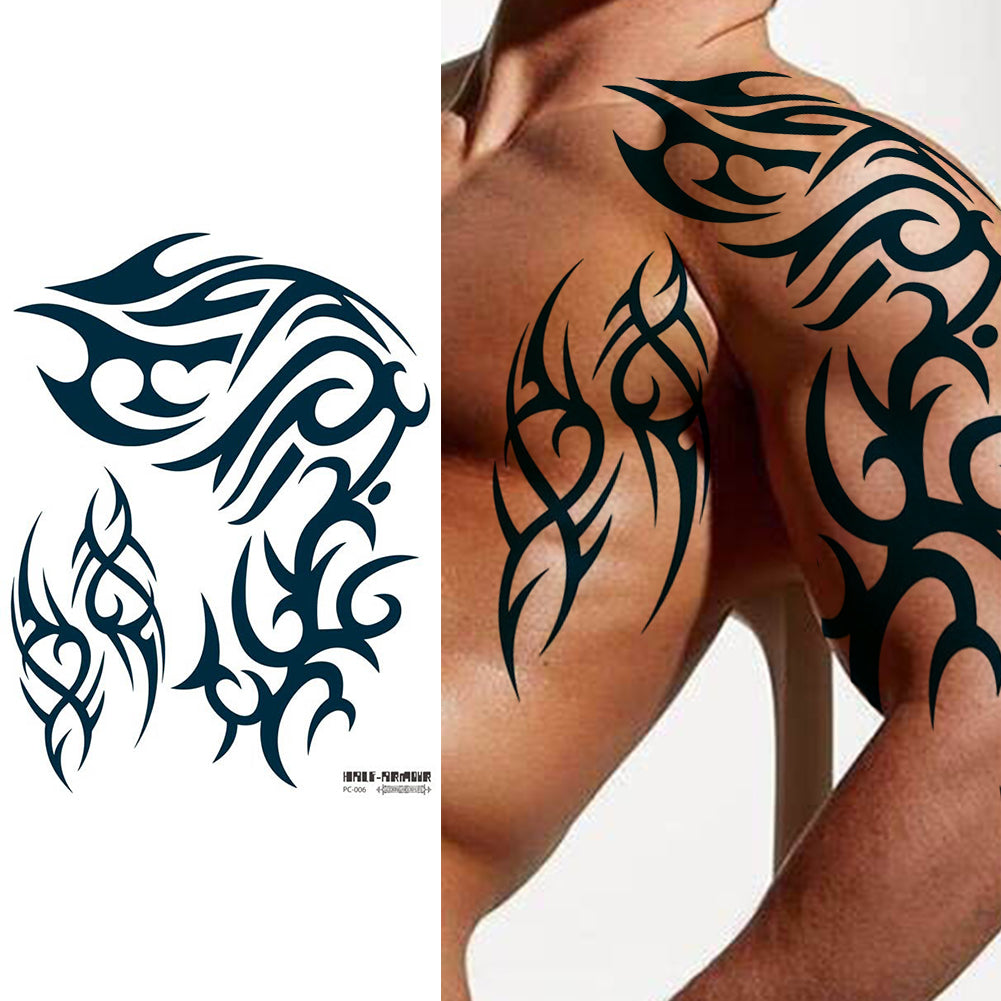 2 Sheet Shoulder Dragon Japanese Style Extra Large Temporary Tattoos