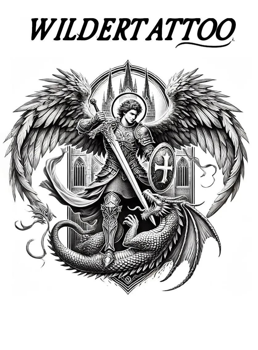 Wings of Judgement XL Tattoo