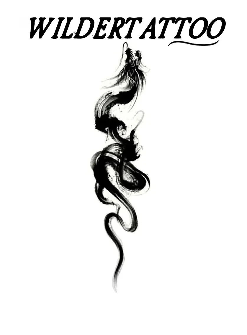 Smoky Serpent Tattoo