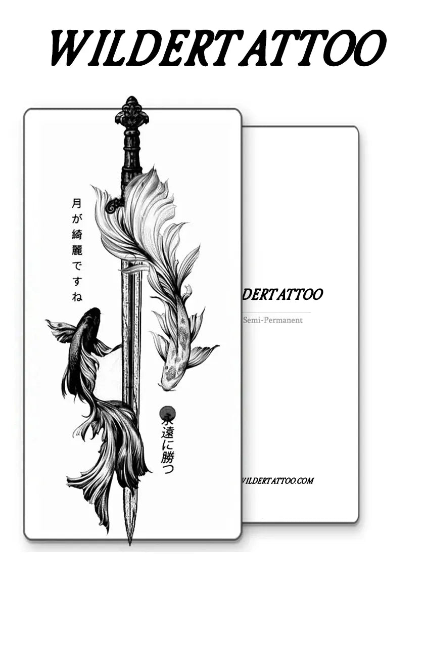 Sword Koi Dance Tattoo
