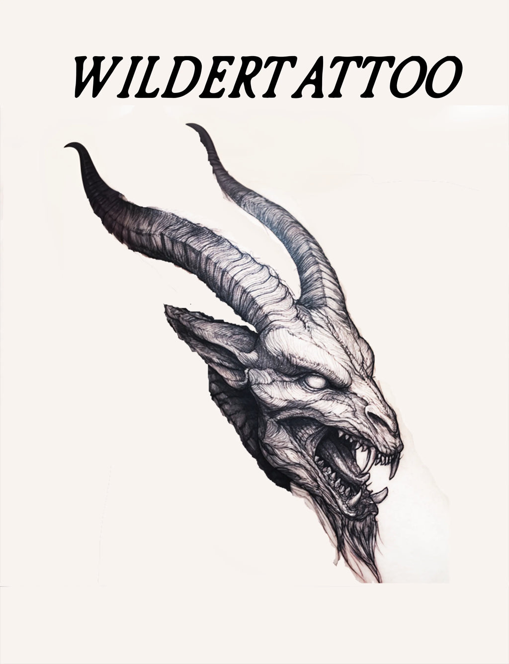 horned demon tattoo
